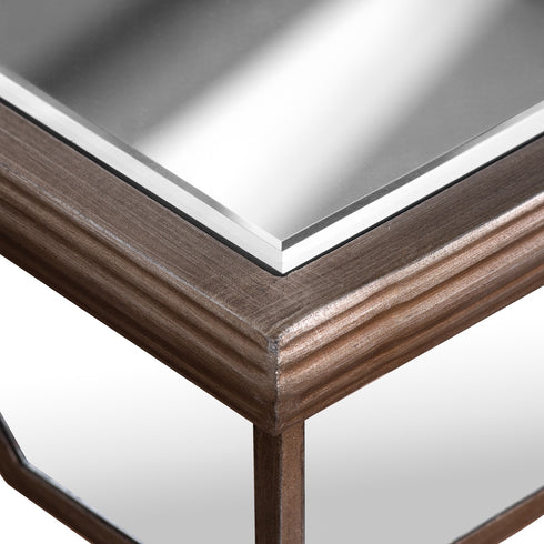 The Belfry Collection Rectangle Mirrored Dining Table